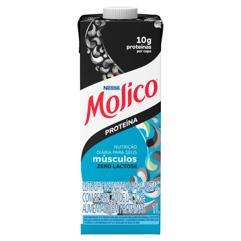 LEITE DESNATADO MOLICO +PROTEINA ZERO LACTOSE 1L