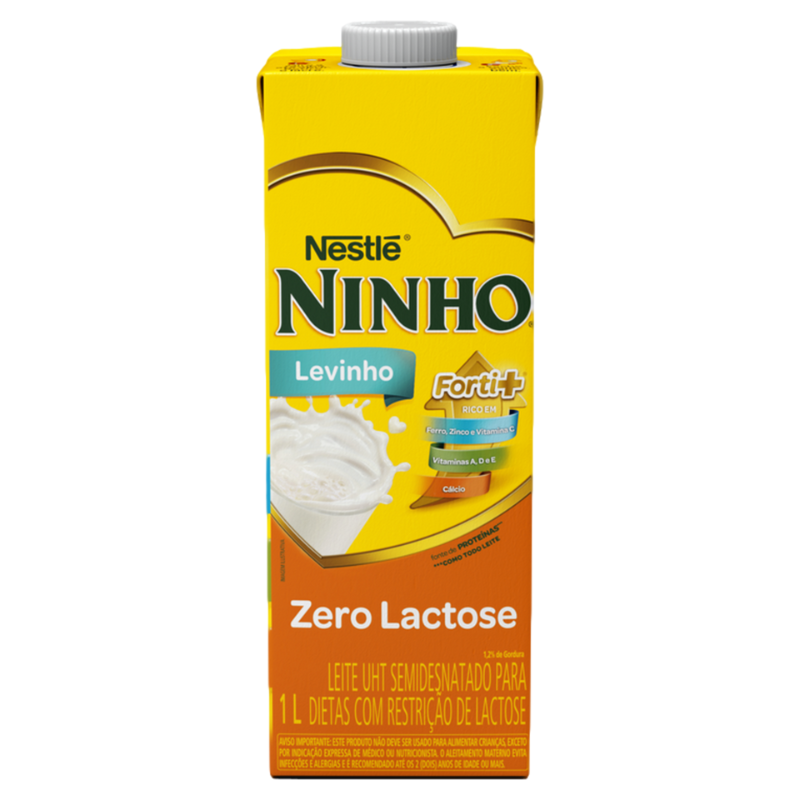 Leite Ninho Semidesnatado Levinho - Zero Lactose 1l