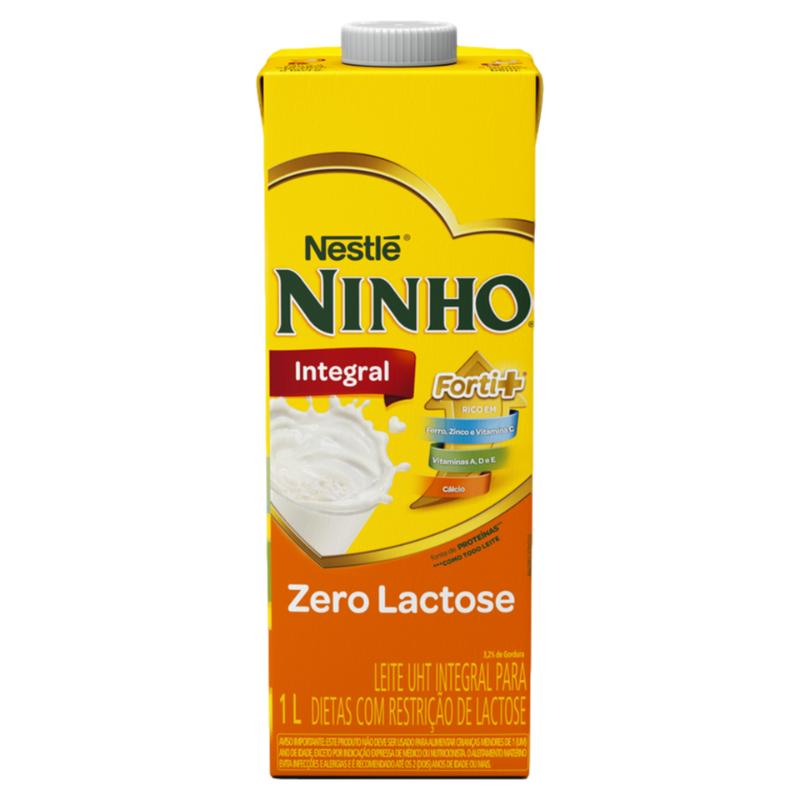 Leite Ninho UHT Integral Zero Lactose 1l