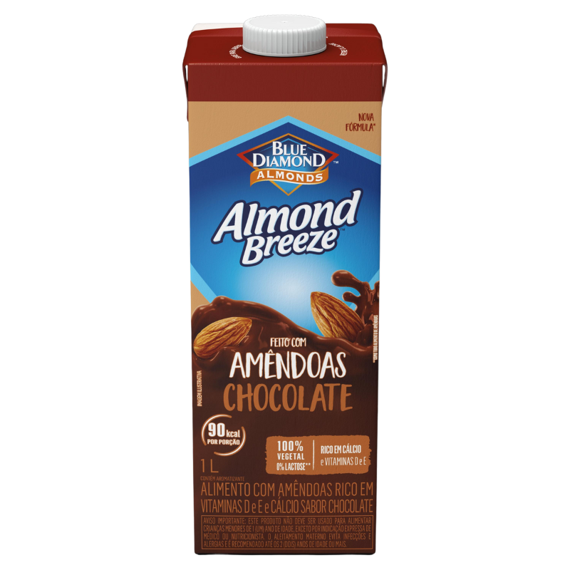 Bebida Vegetal De Amêndoas Chocolate Almond Breeze 1L