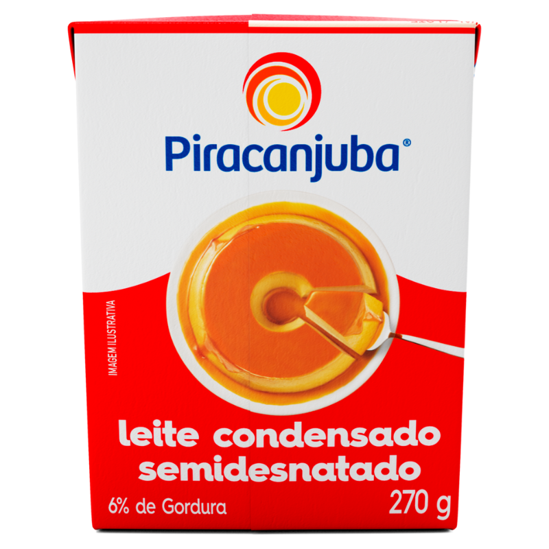 LEITE CONDENSADO SEMIDESNATADO PIRACANJUBA 270g