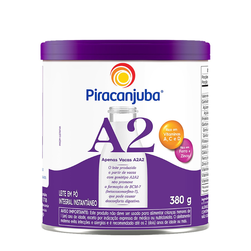Leite em Po A2 Integral Instantaneo Piracanjuba 380g Lata