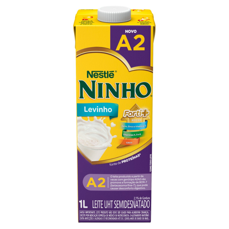 Leite Ninho Semidesnatado Tipo A2 1L