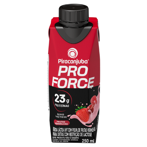 Bebida Lactea Whey 23g Piracanjuba Sabor Frutas Vermelhas 250ml